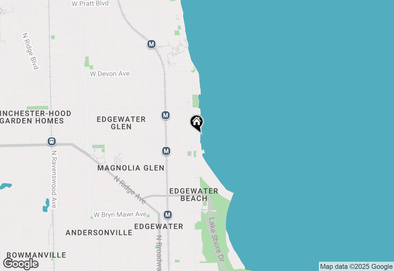 Map of 6033 N Sheridan Road #43E, Chicago, IL 60660