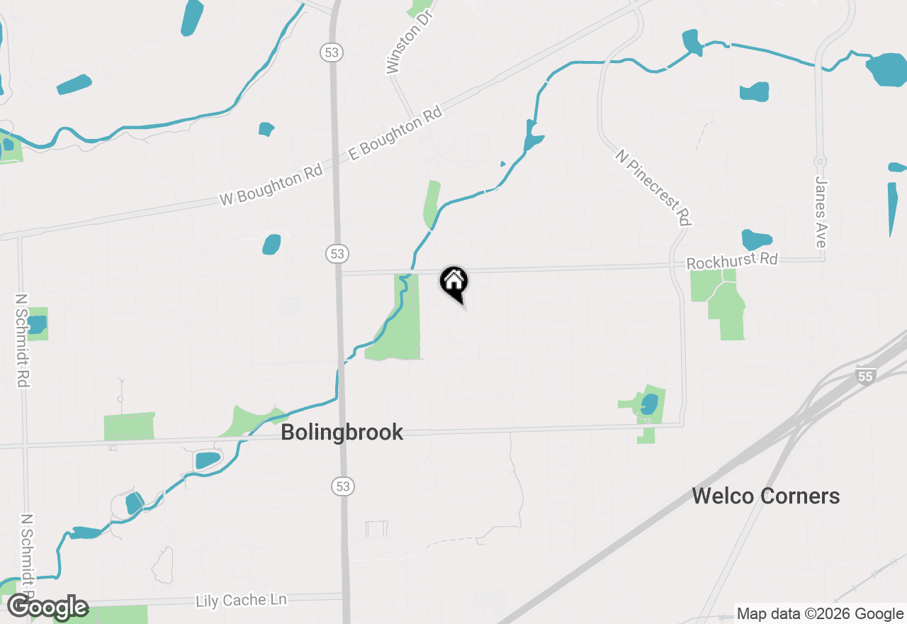 Map of 219 Monterey Drive, Bolingbrook, IL 60440