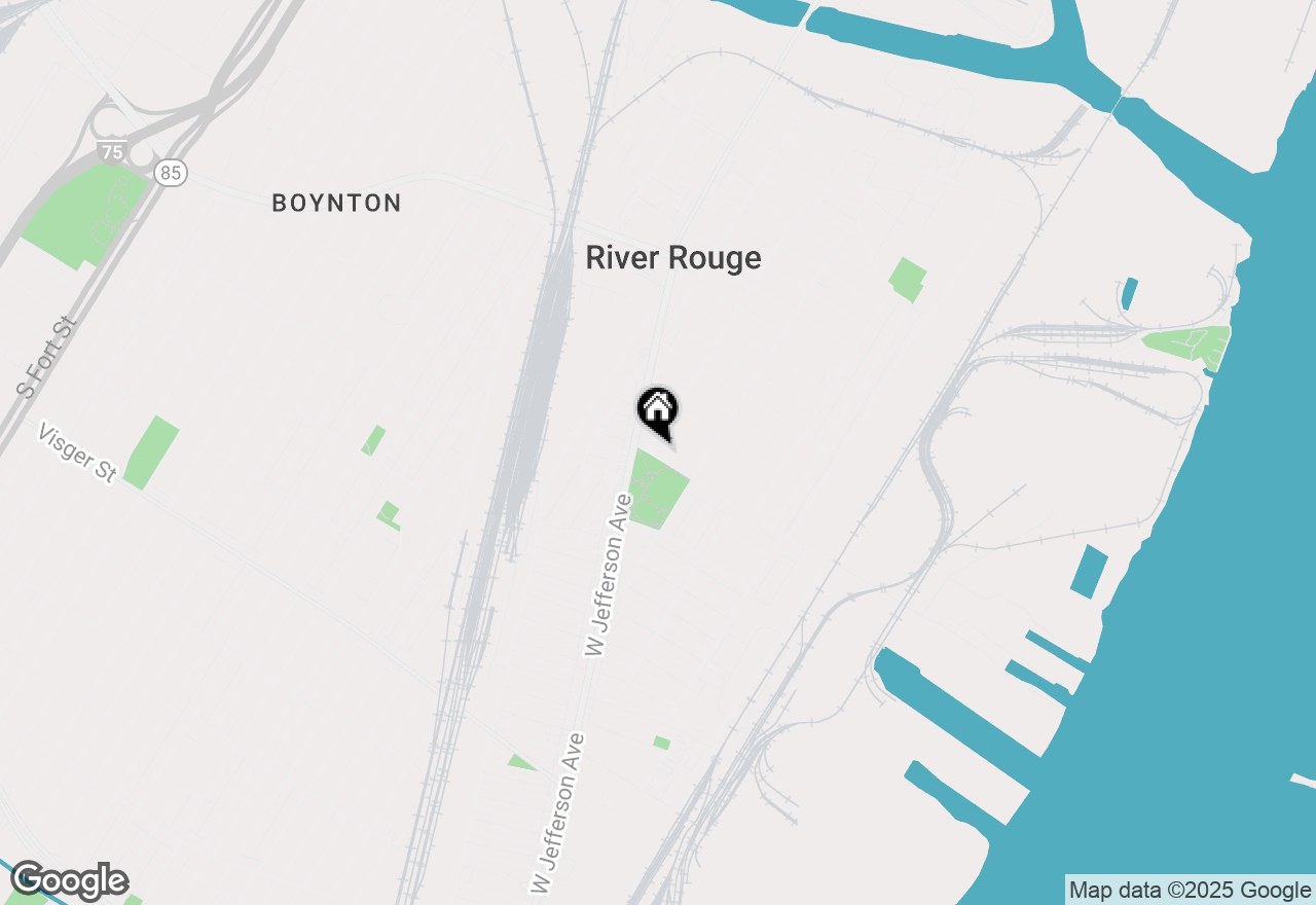 Map of 69 E Great Lakes Street, River Rouge, MI 48218