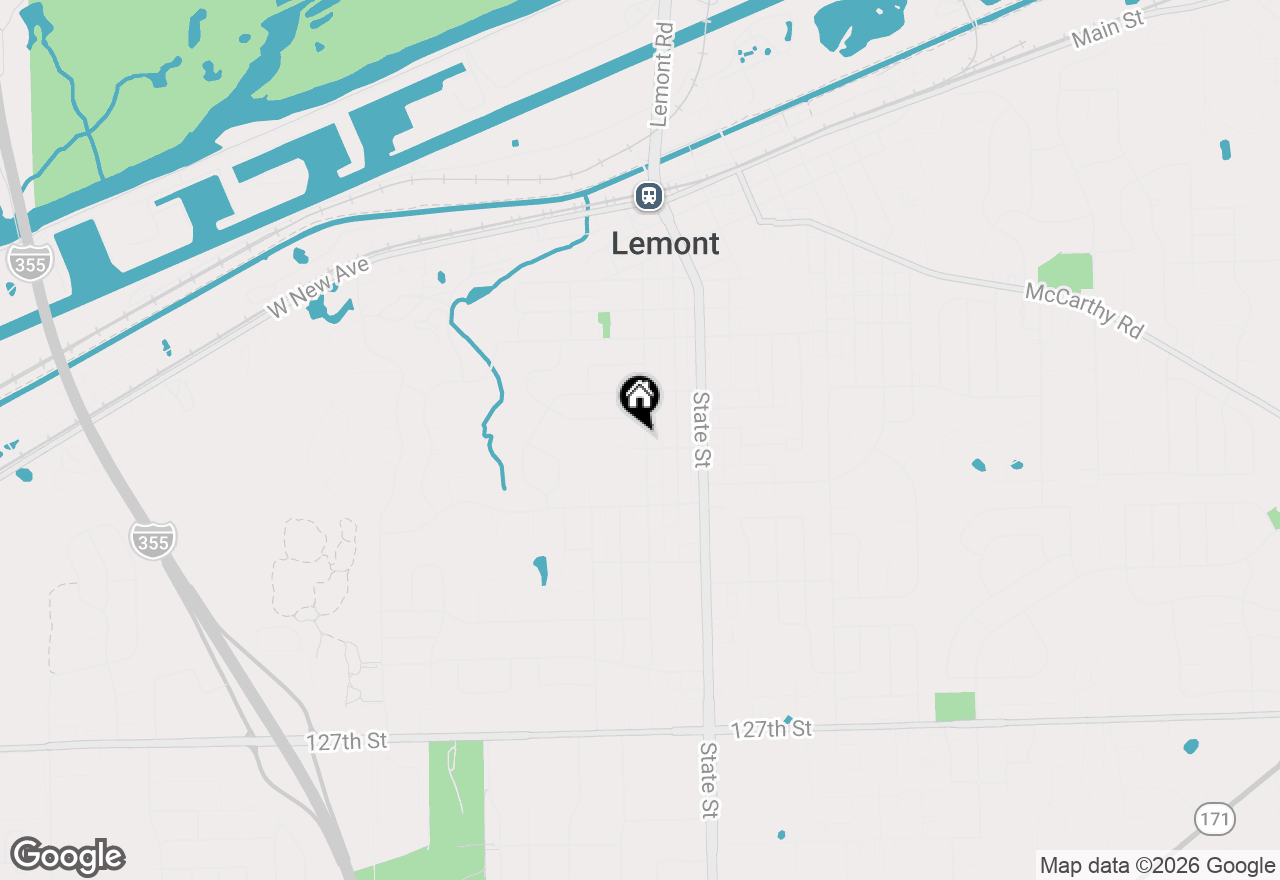 Map of 828 Warner Avenue, Lemont, IL 60439
