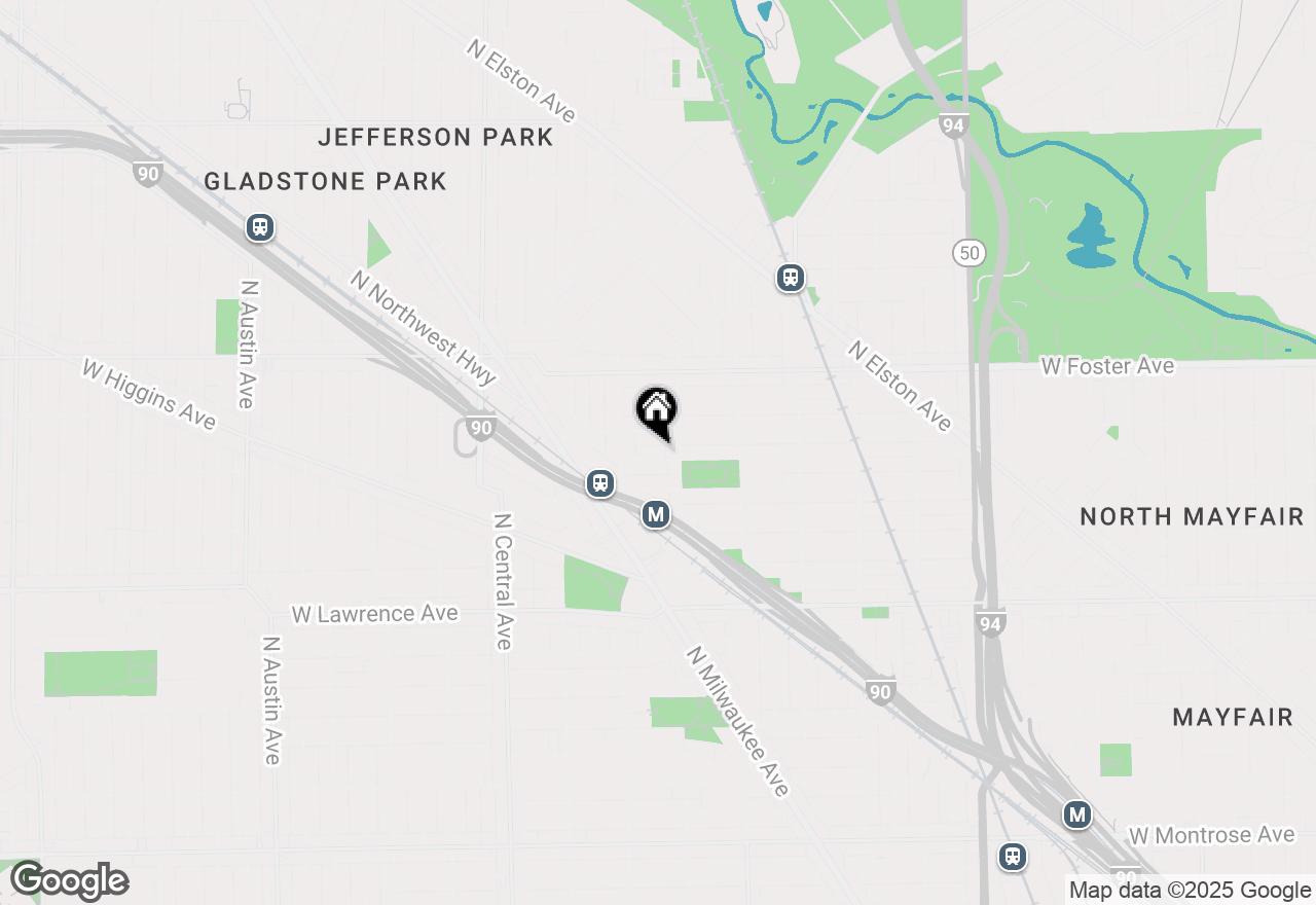 Map of 5320 W Winnemac Avenue #BSMNT, Chicago, IL 60630