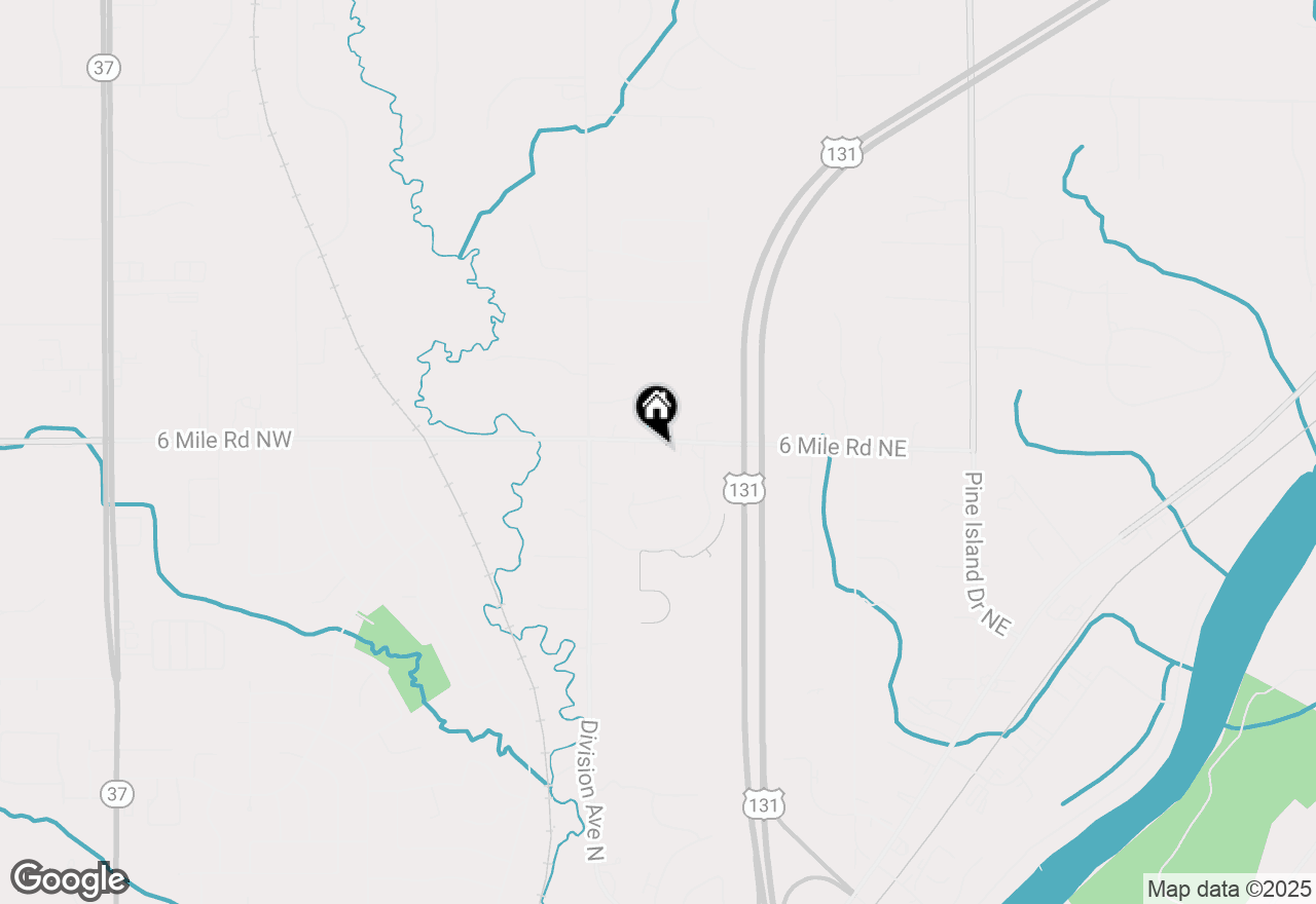 Map of 72 6 Mile Road Ne, Comstock Park, MI 49321