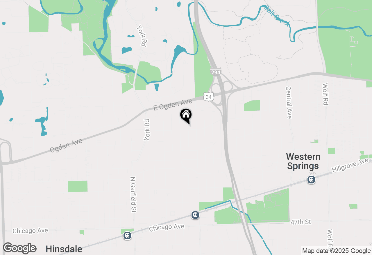 Map of 415 Fuller Road, Hinsdale, IL 60521