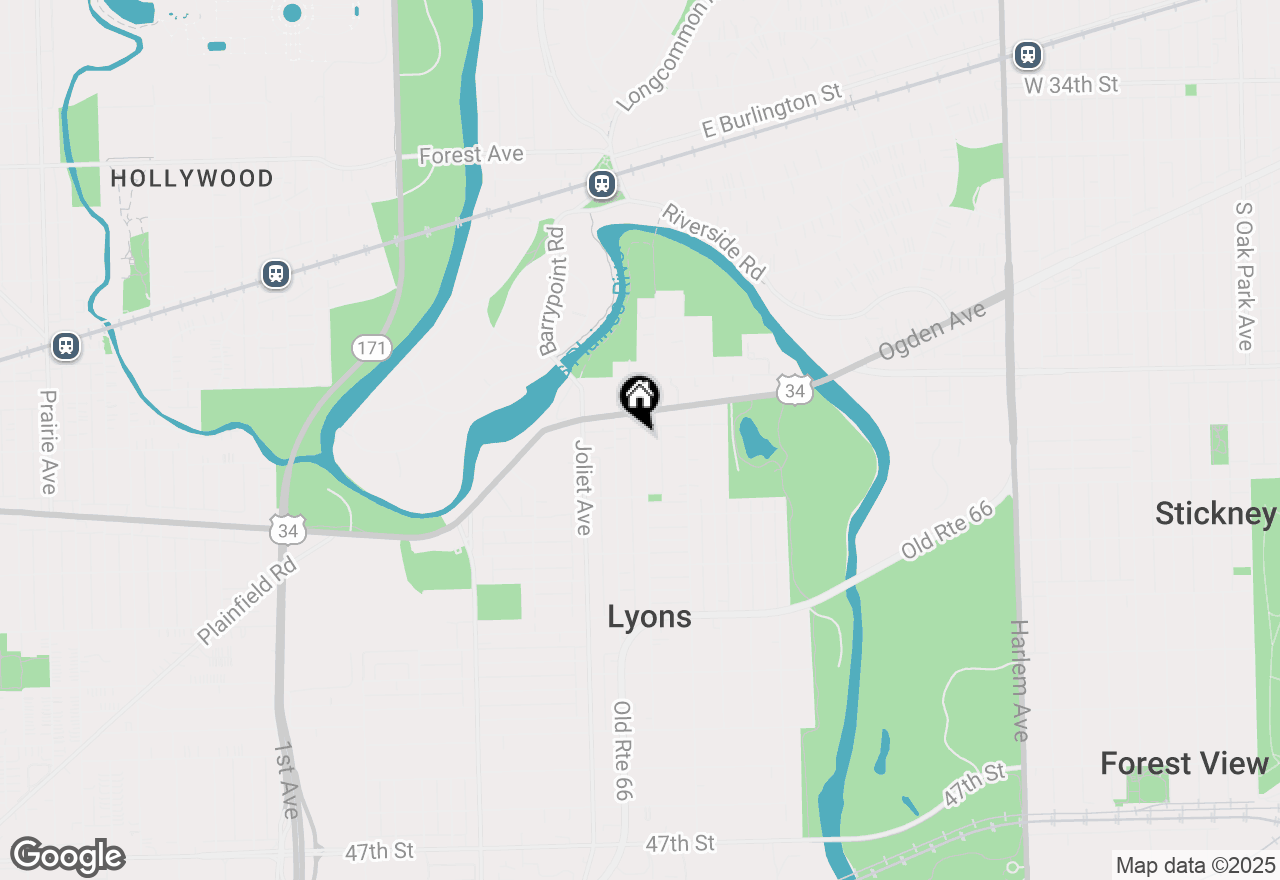 Map of 3948 Amelia Avenue, Lyons, IL 60534