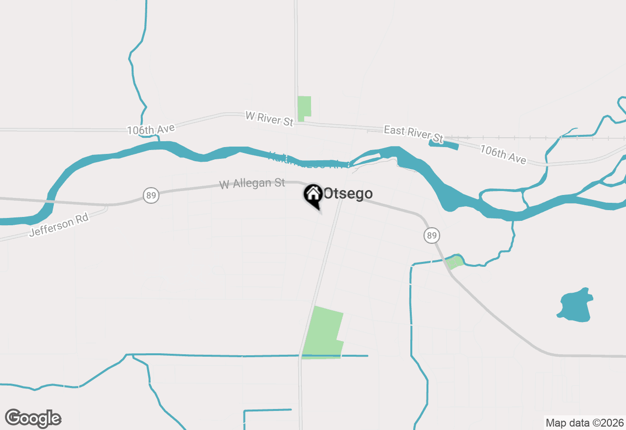 Map of 218 Kalamazoo Street, Otsego, MI 49078