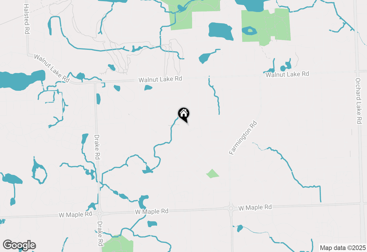 Map of 5544 Kingsfield Drive, West Bloomfield, MI 48322