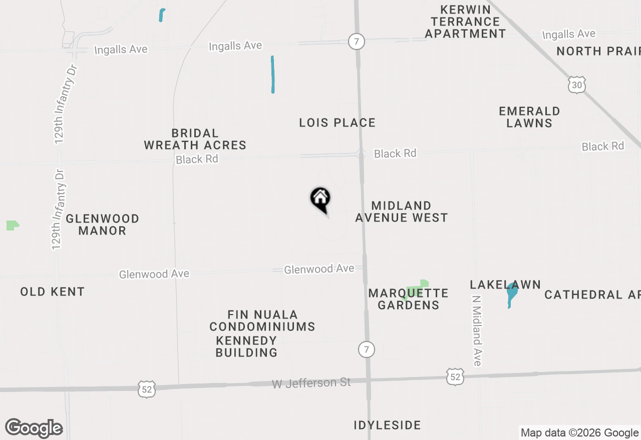 Map of 1904 Douglas Street, Joliet, IL 60435