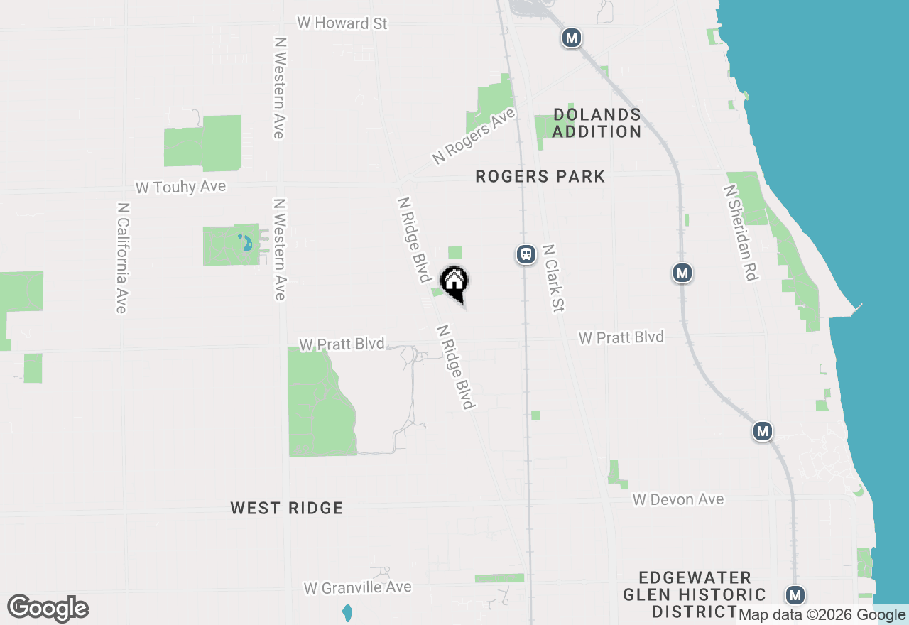 Map of 1942 W Farwell Avenue #1W, Chicago, IL 60626