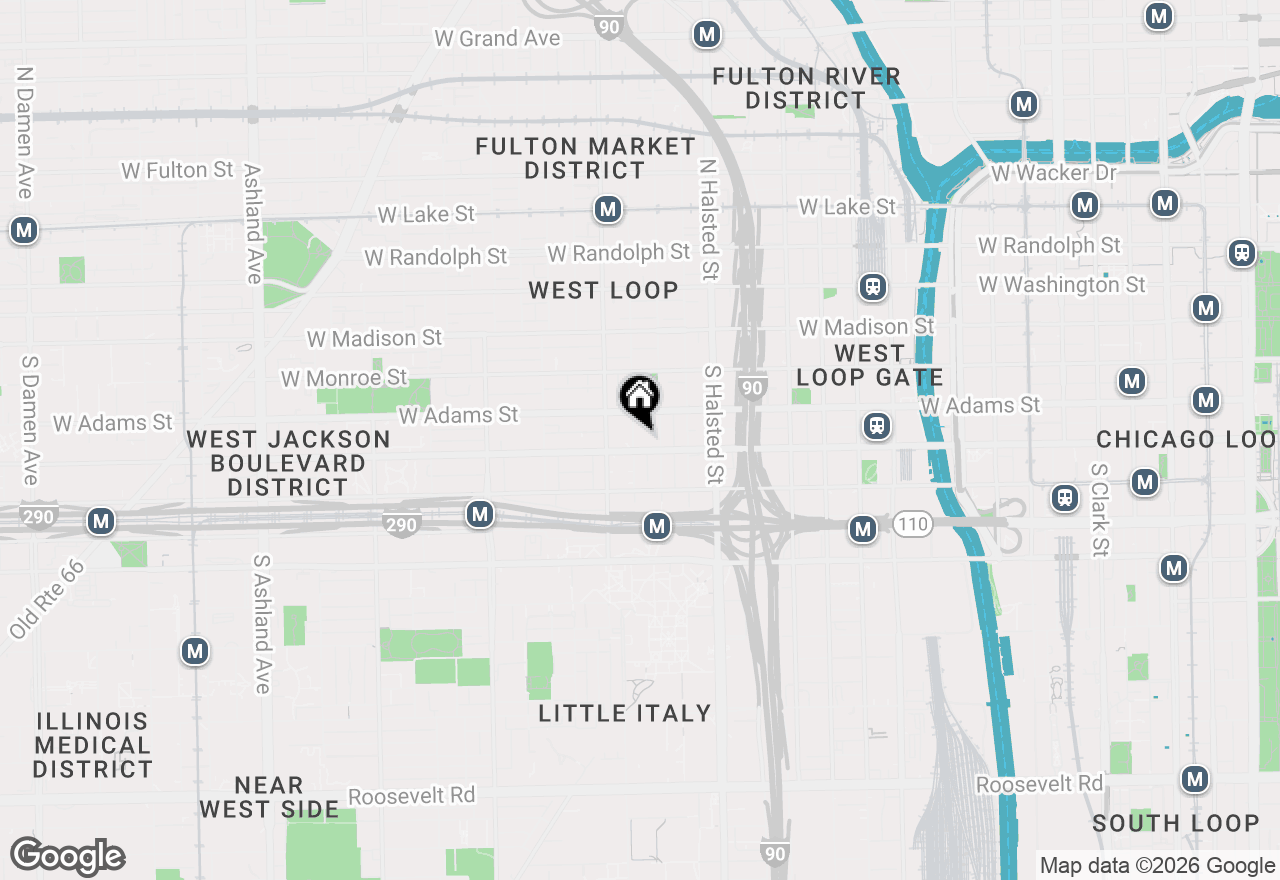 Map of 225 S Sangamon Street #509, Chicago, IL 60607