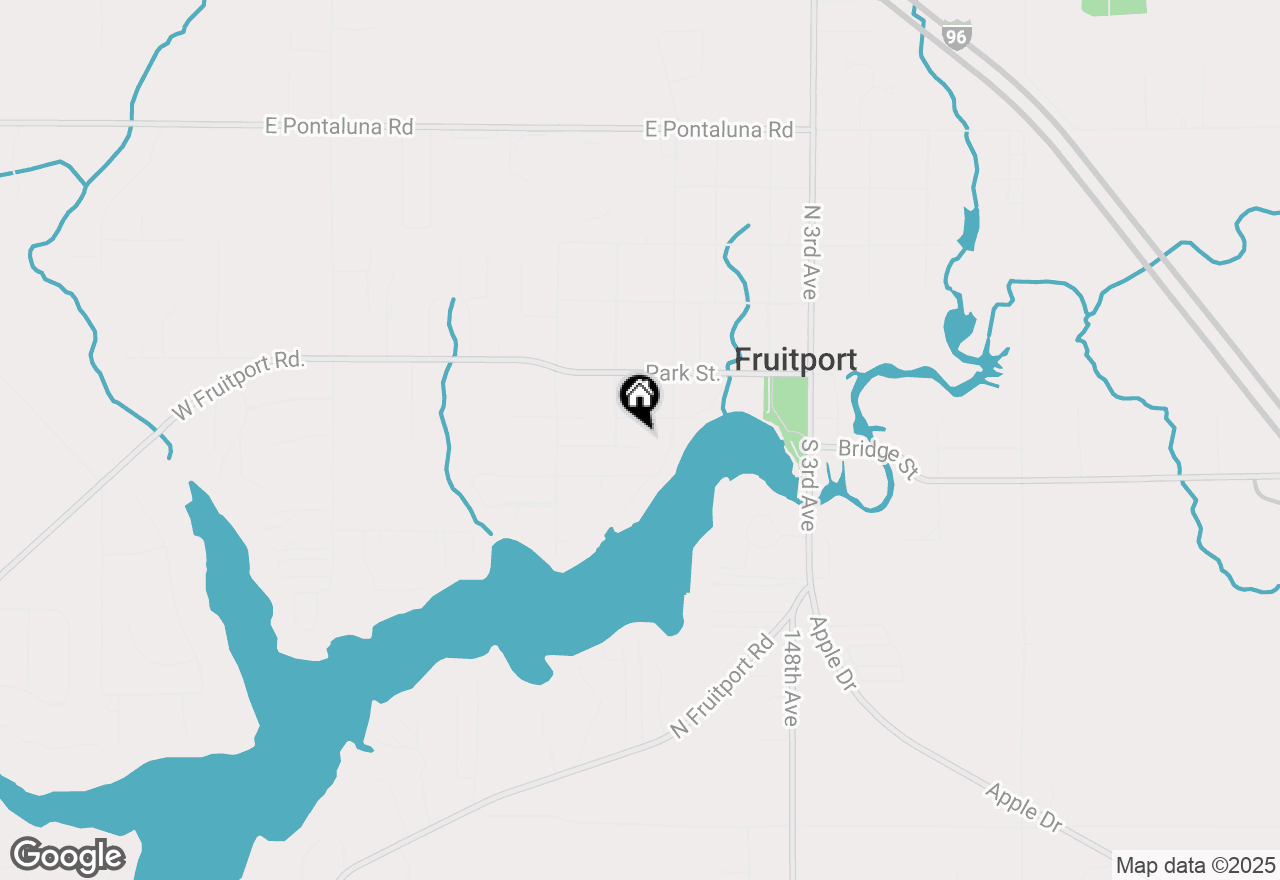 Map of 292 Peach Street, Fruitport, MI 49415