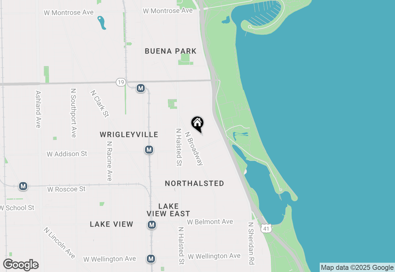 Map of 616 W Patterson Avenue #2E, Chicago, IL 60613