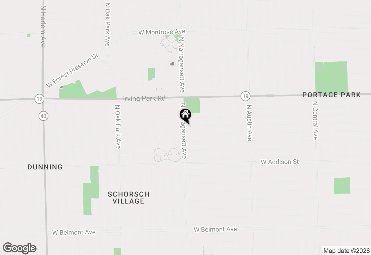 Map of (Address confidential), Chicago, Illinois 60634