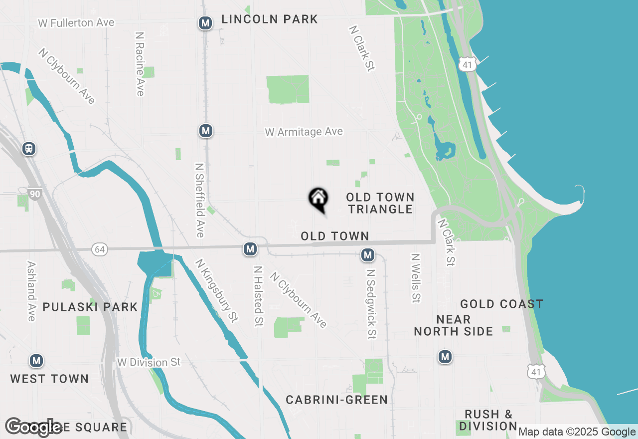 Map of 557 W Eugenie Street, Chicago, IL 60614