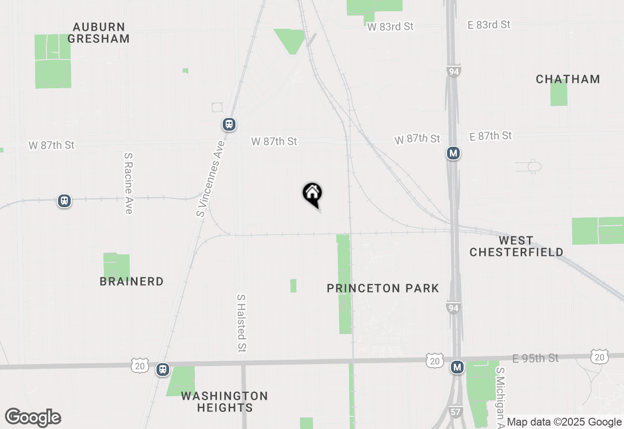 Map of 8947 S Parnell Avenue, Chicago, IL 60620