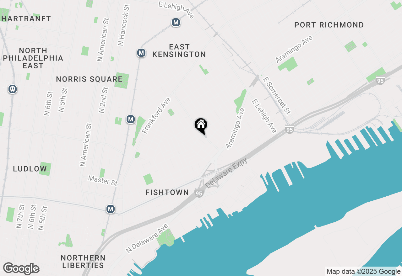 Map of 2341 Belgrade Street, Philadelphia, PA 19125