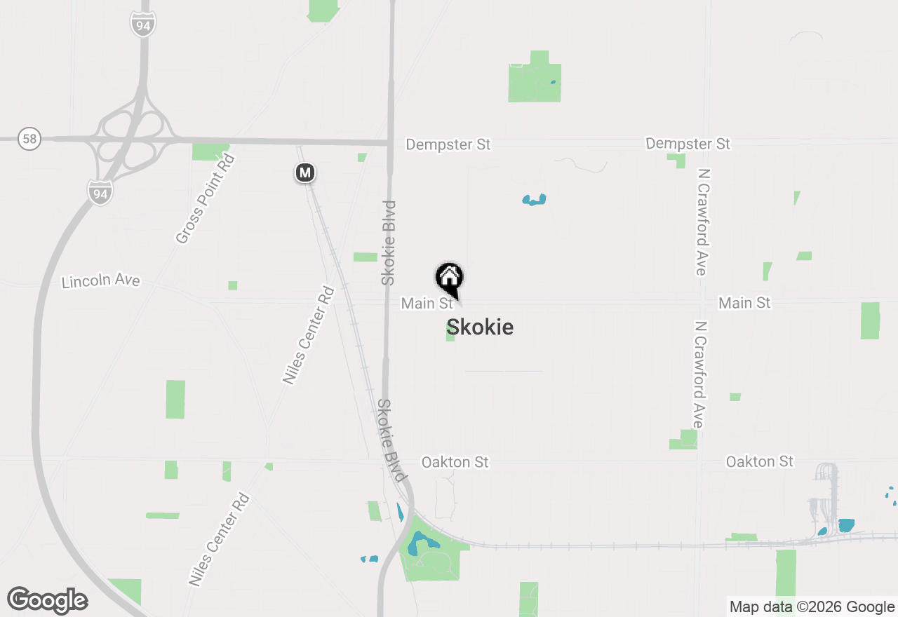 Map of 4625 Main Street, Skokie, IL 60076