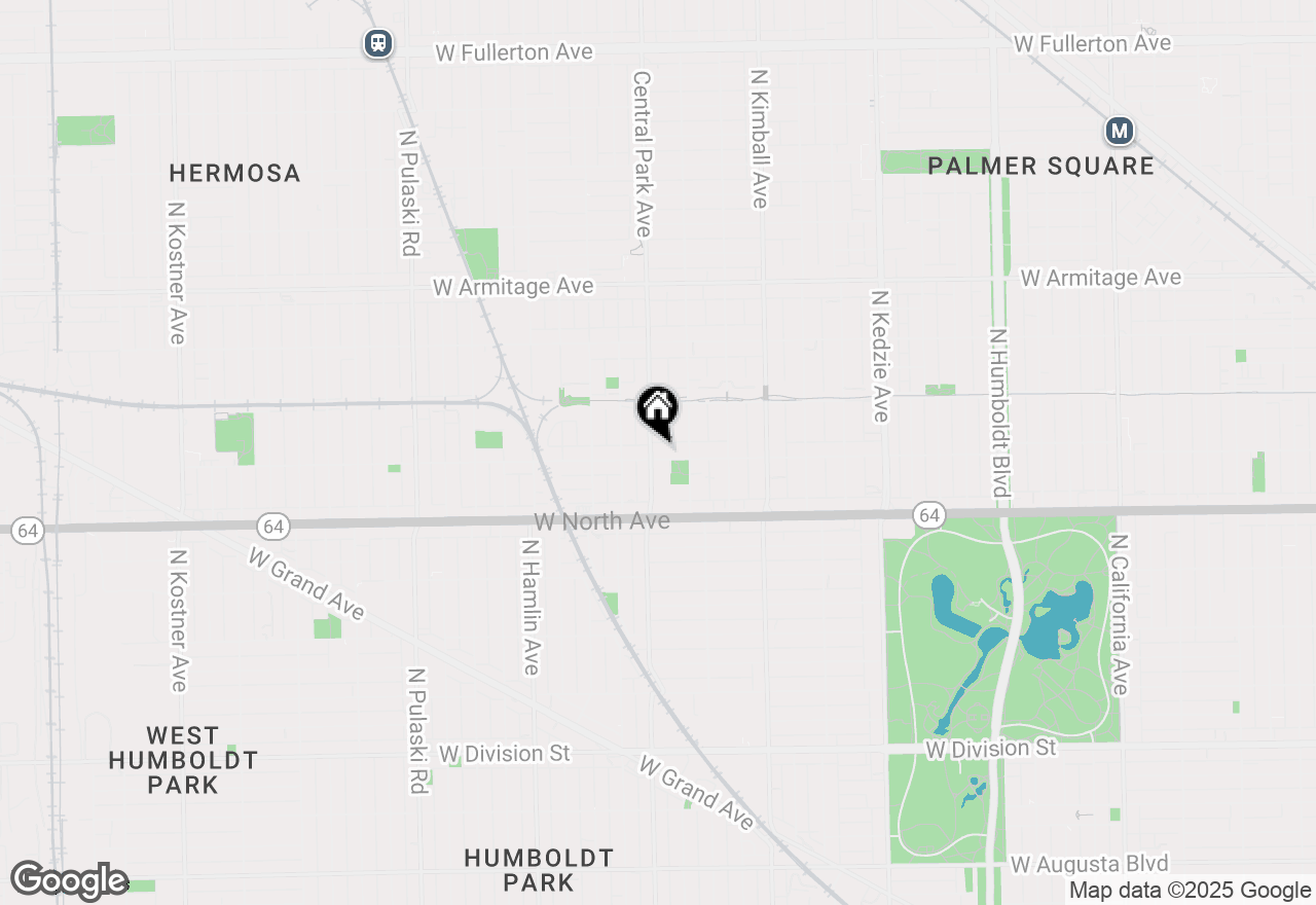 Map of 3576 W Wabansia Avenue #1, Chicago, IL 60647