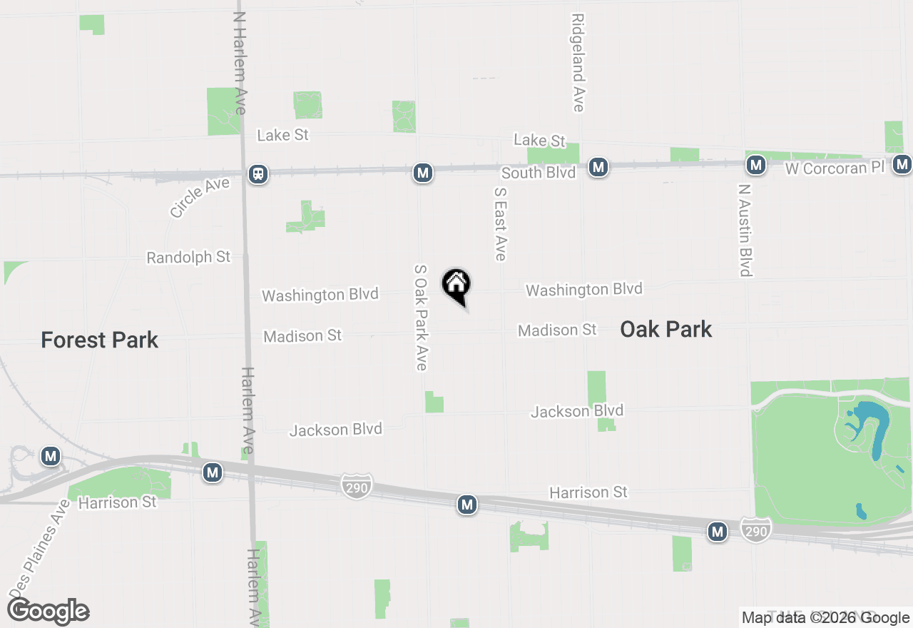 Map of 426 S Euclid Avenue #1N, Oak Park, IL 60302