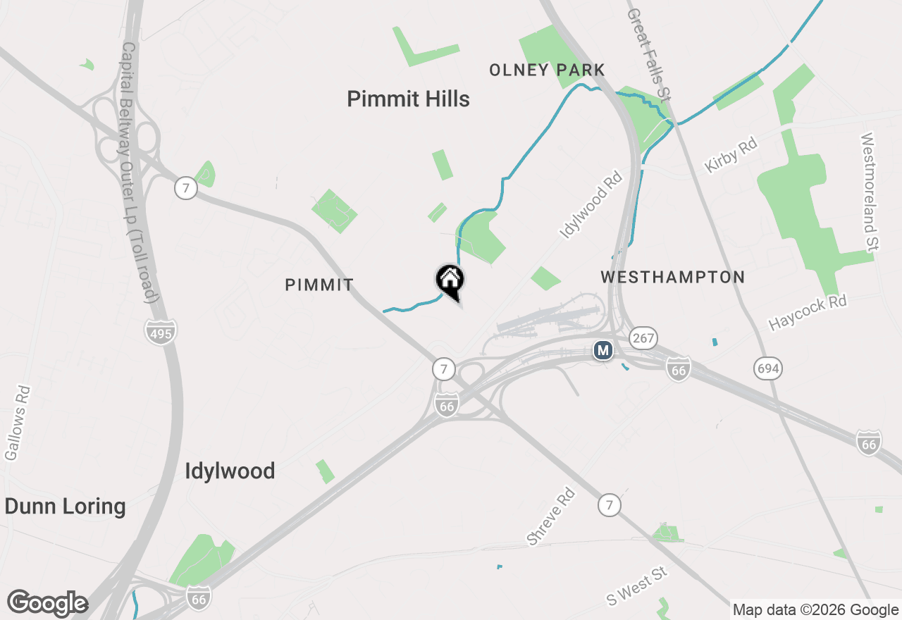 Map of 7309 Redd Road, Falls Church, VA 22043