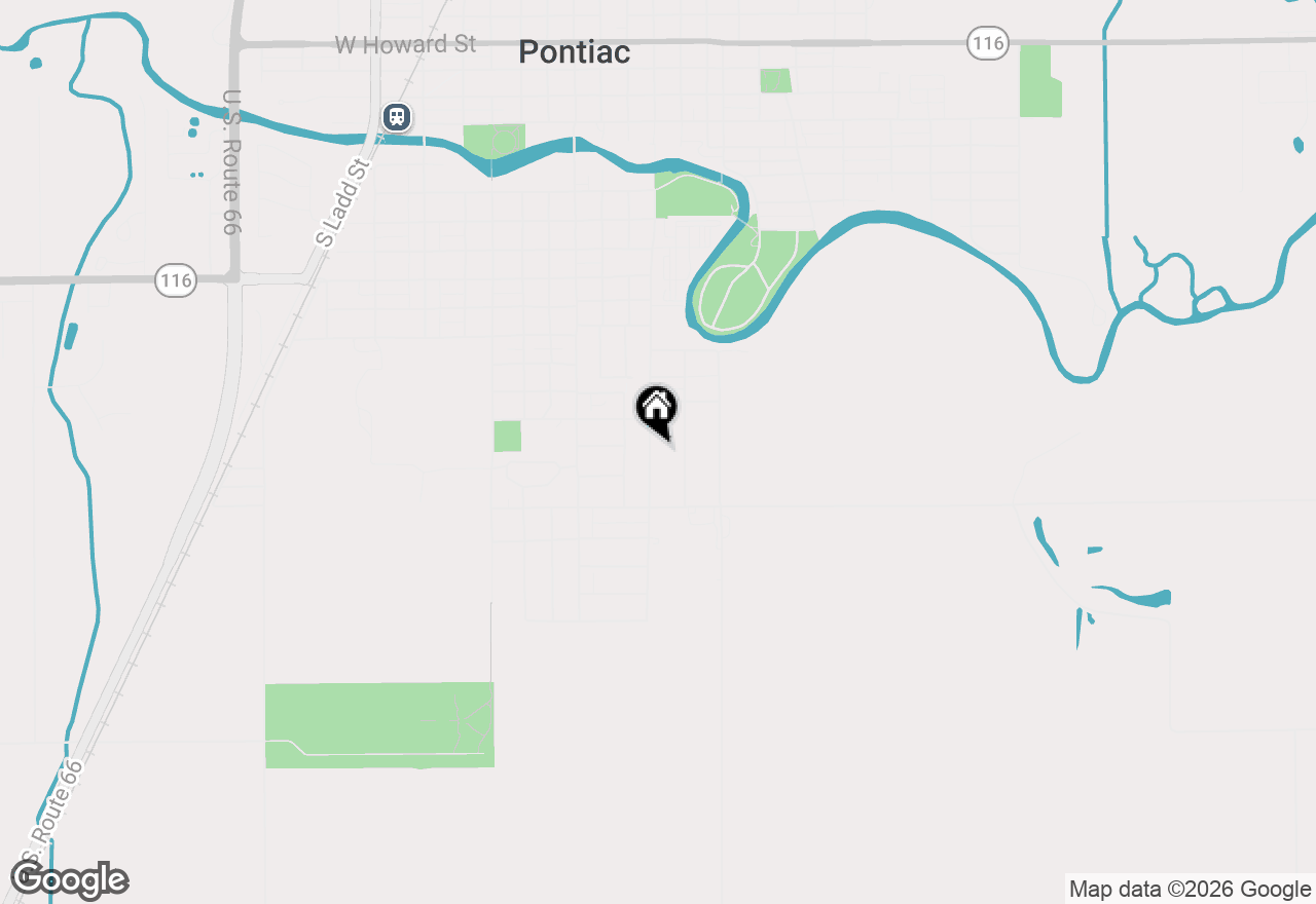 Map of 820 S Locust Street, Pontiac, IL 61764