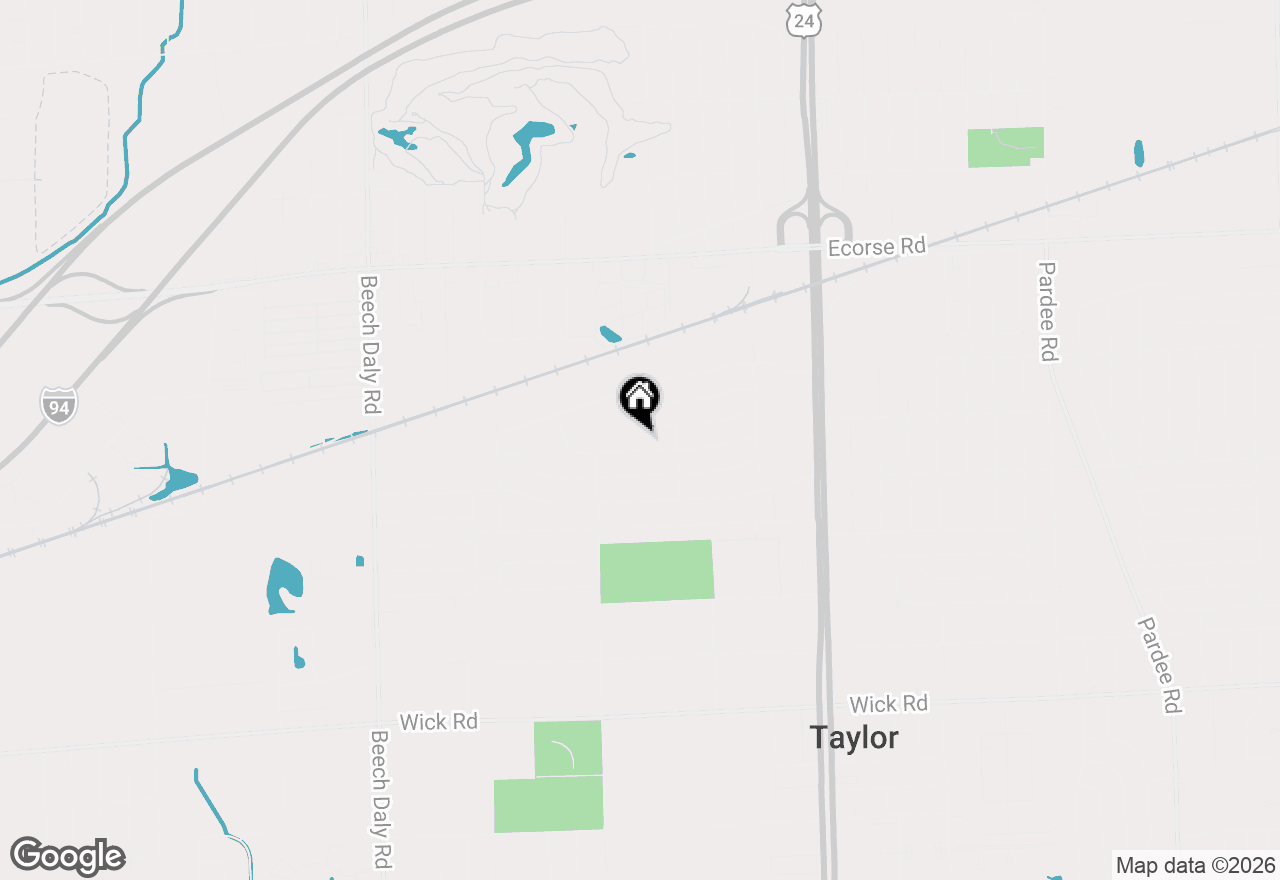 Map of 24832 Myler Street, Taylor, MI 48180