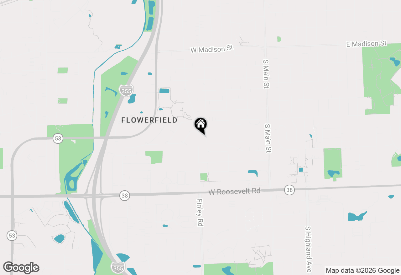 Map of 1053 S Finley Road, Lombard, IL 60148