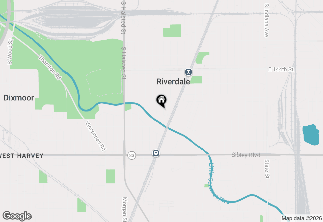 Map of 14337 Parnell Avenue, Harvey, IL 60426