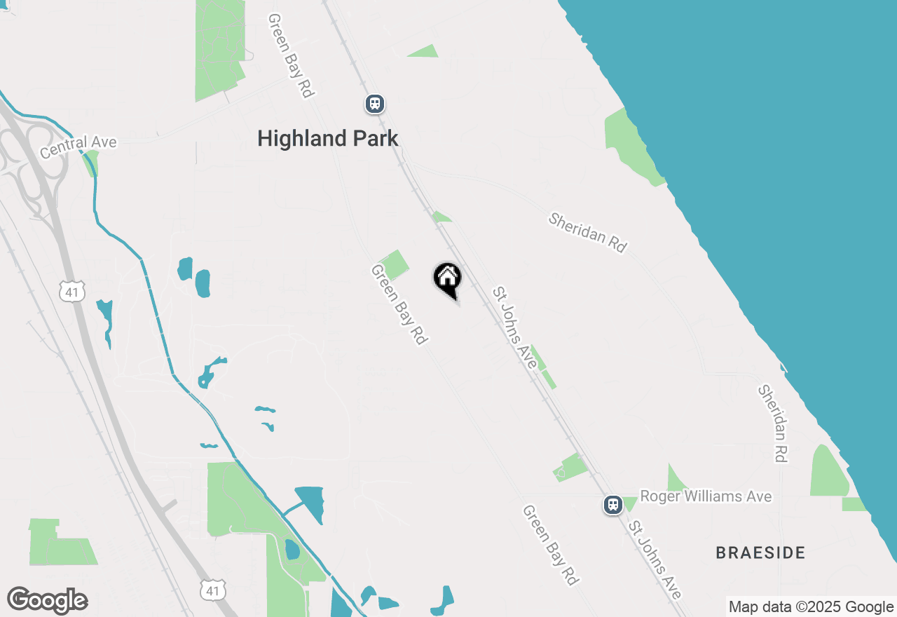 Map of 642 Gray Avenue, Highland Park, IL 60035