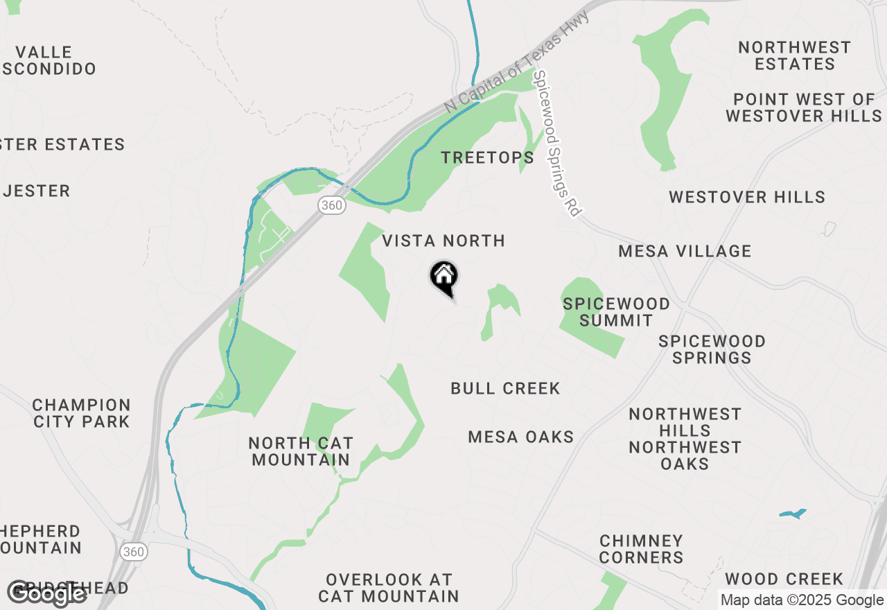 Map of 7625 Parkview Cir, Austin, TX 78731