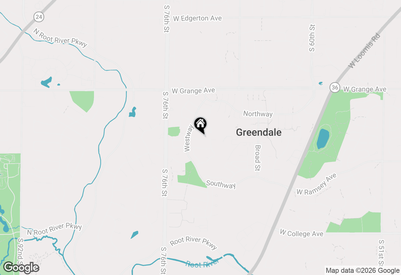 Map of 7222 Enfield Ave, Greendale, WI 53129