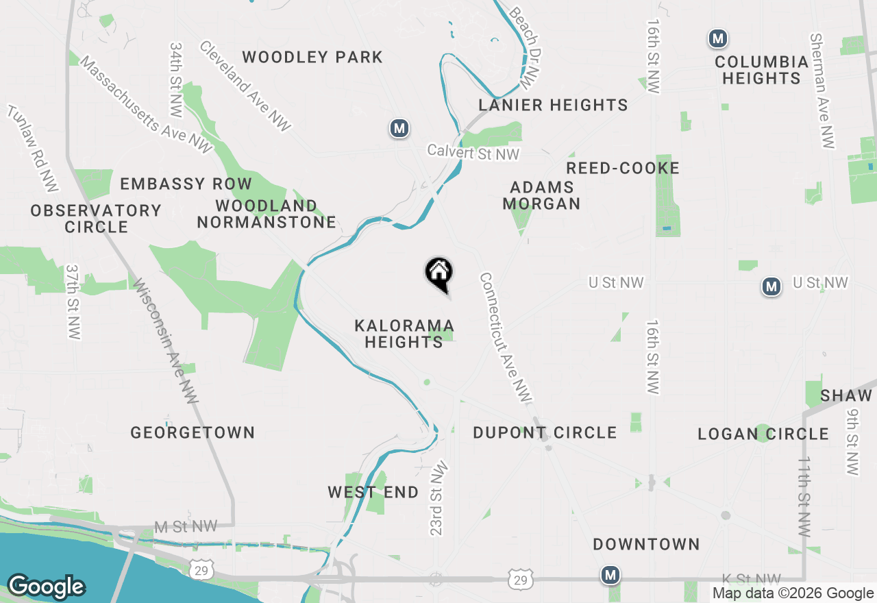 Map of 2225 California Street Nw #PH1, Washington, DC 20008