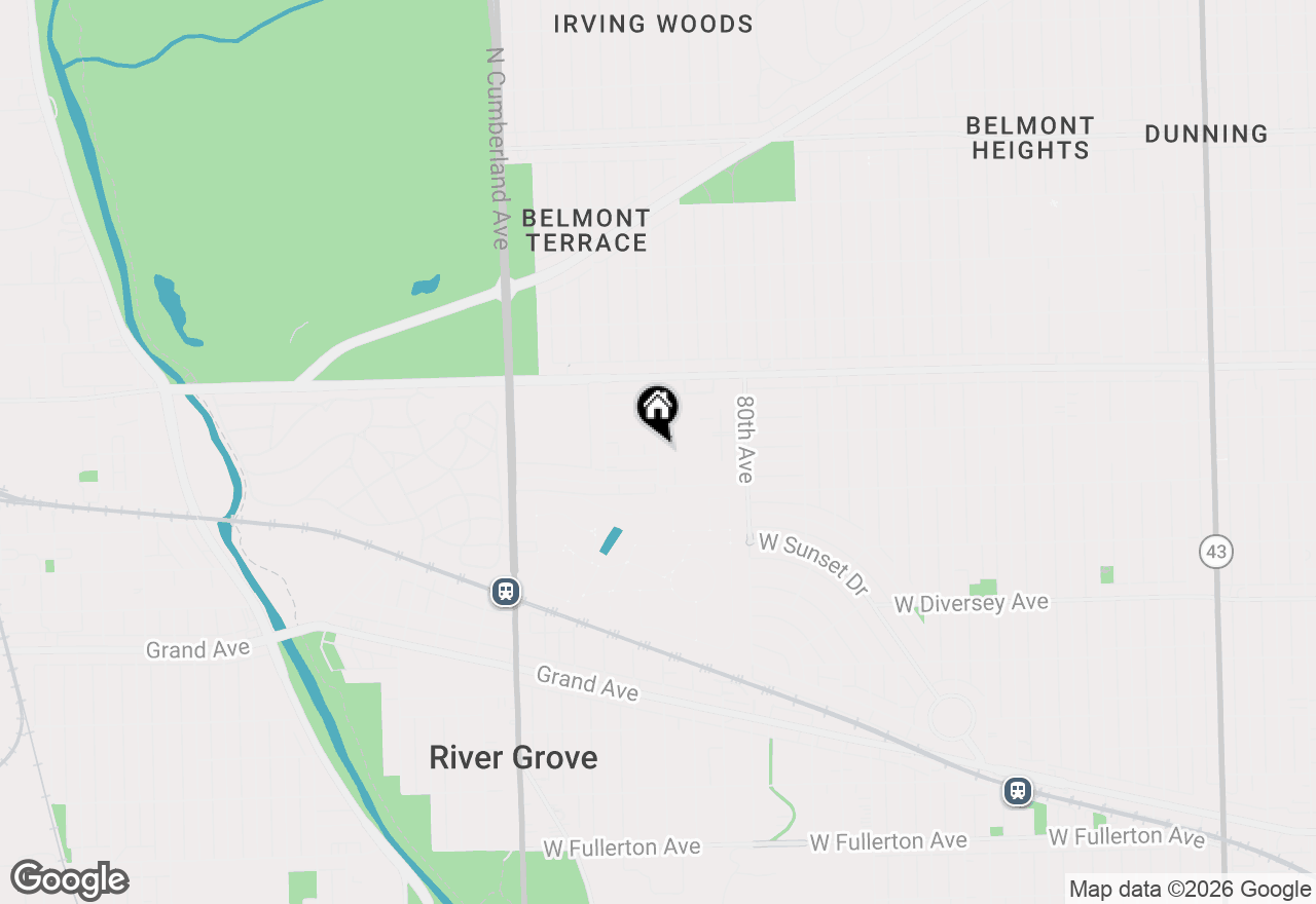 Map of 3035 Paris Avenue #305, River Grove, IL 60171