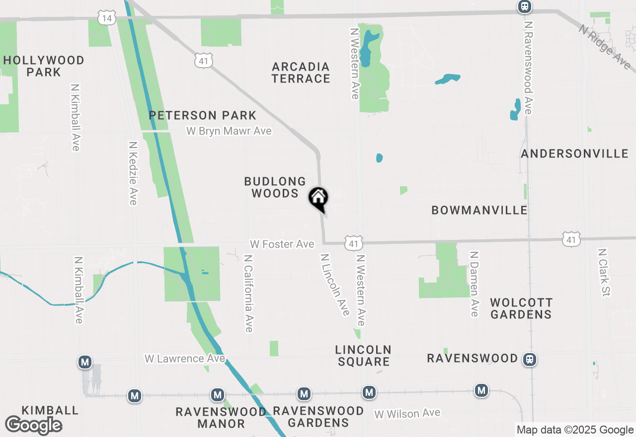 Map of 5250 N Lincoln Avenue #3C, Chicago, IL 60625