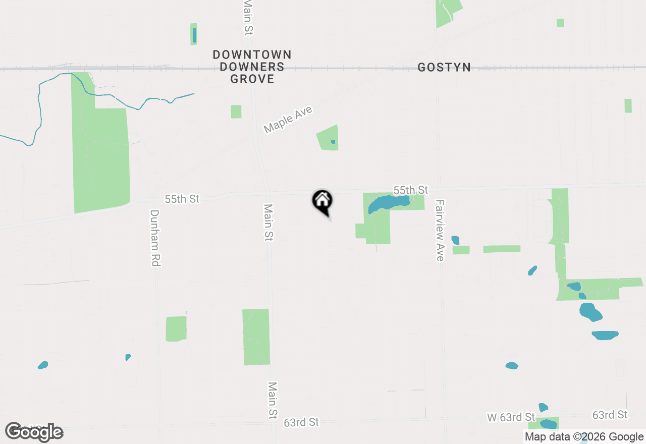 Map of 5552 Lyman Avenue, Downers Grove, IL 60516