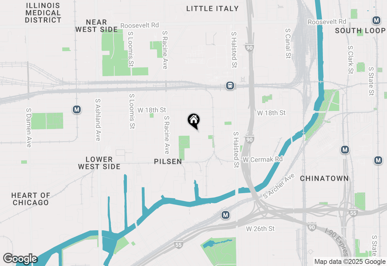Map of 1026 W Cullerton Street #2, Chicago, IL 60608
