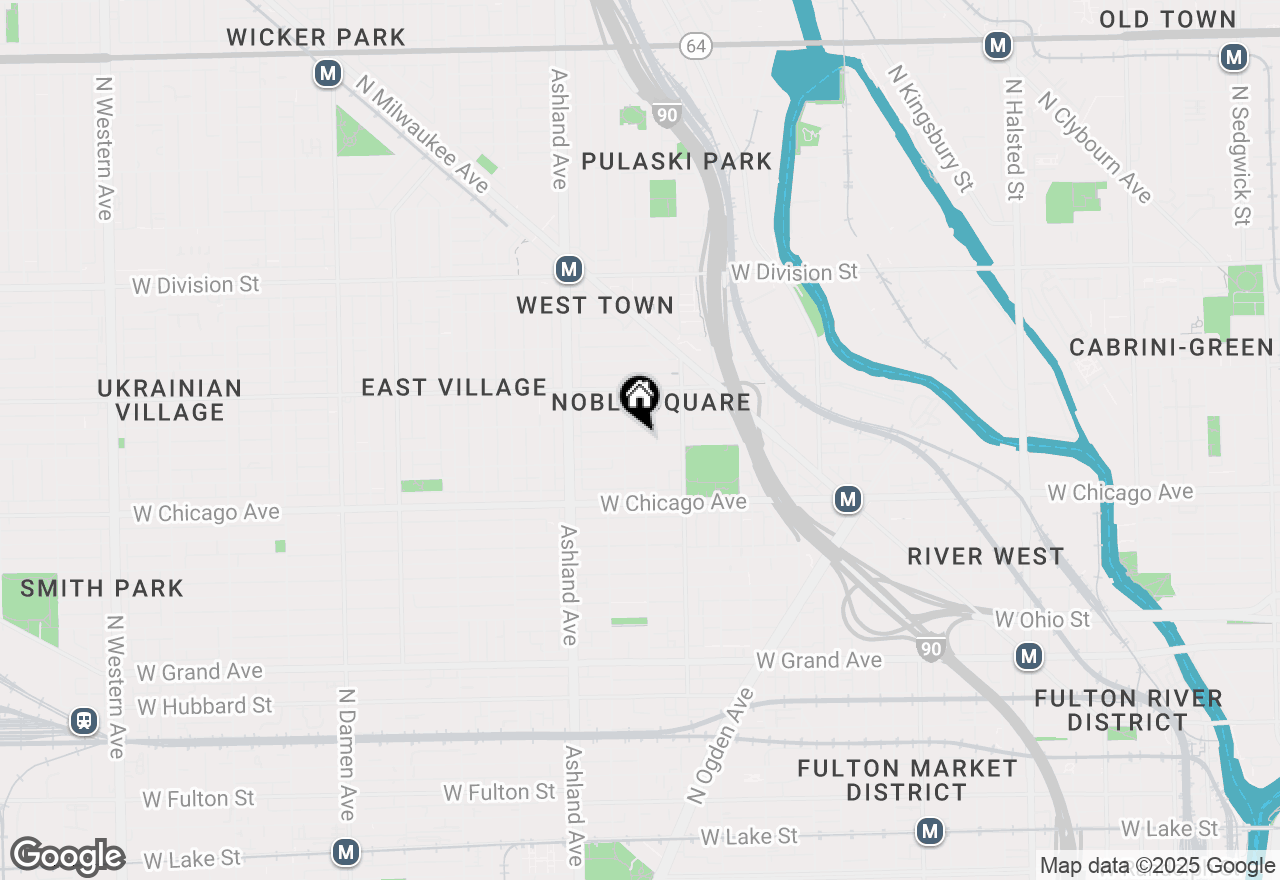 Map of 1446 W Chestnut Street #3, Chicago, IL 60642