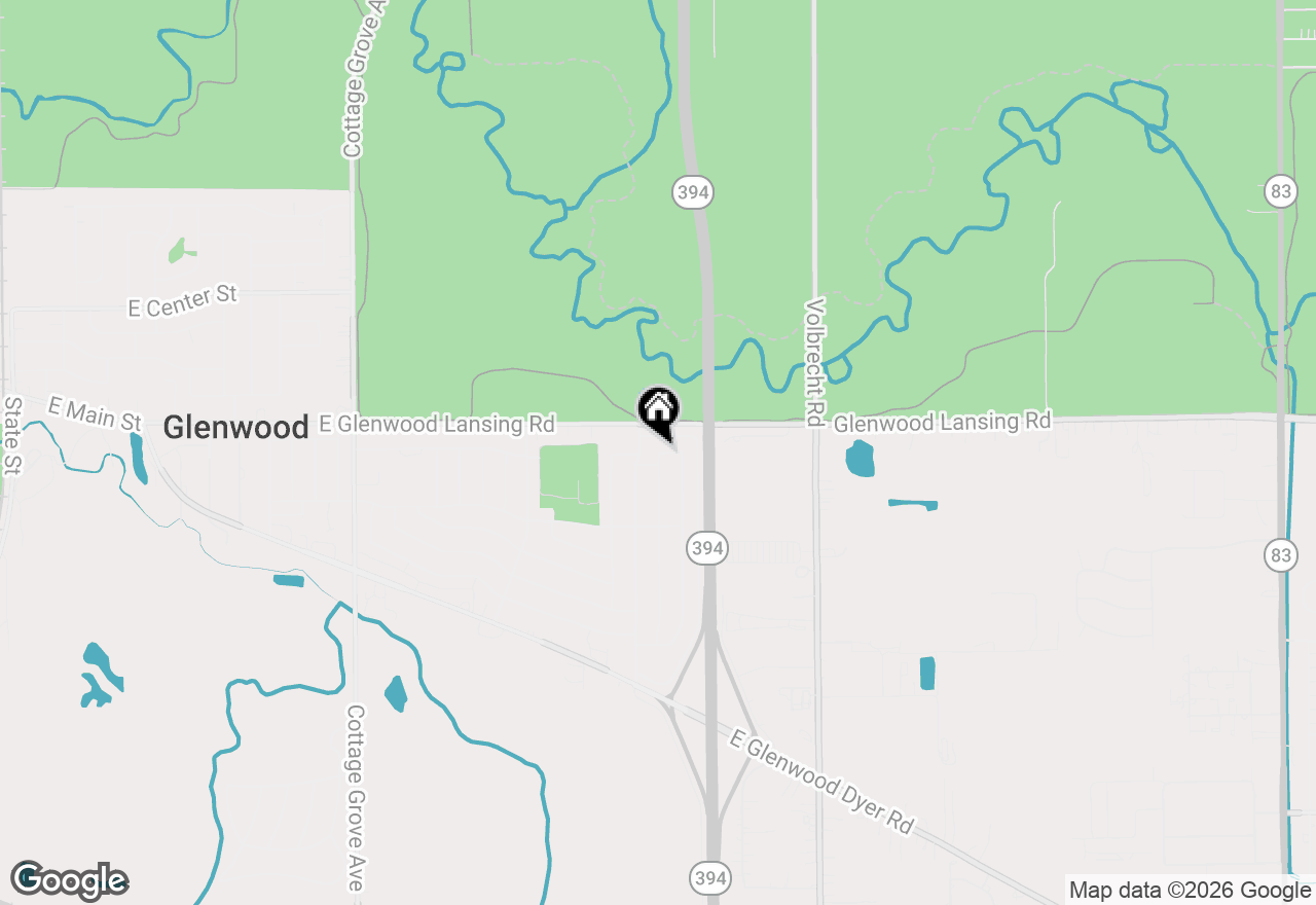 Map of 532 S Blackstone Avenue, Glenwood, IL 60425