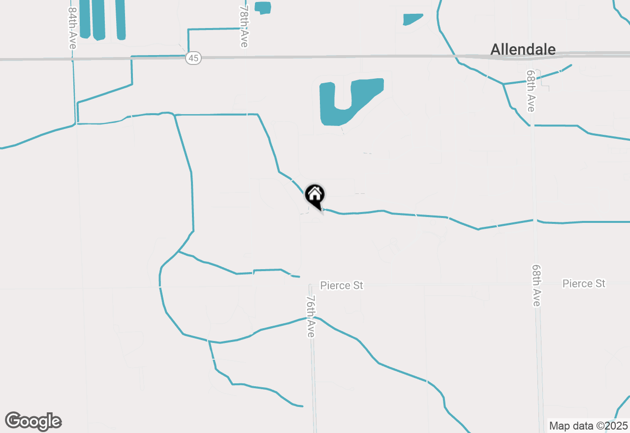 Map of 7585 Brook Villa Court #16, Allendale, MI 49401