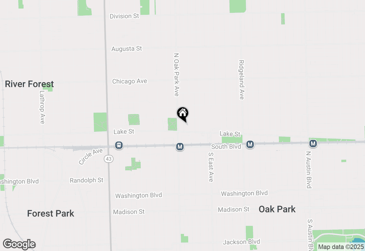 Map of 156 N Oak Park Avenue #2H, Oak Park, IL 60301