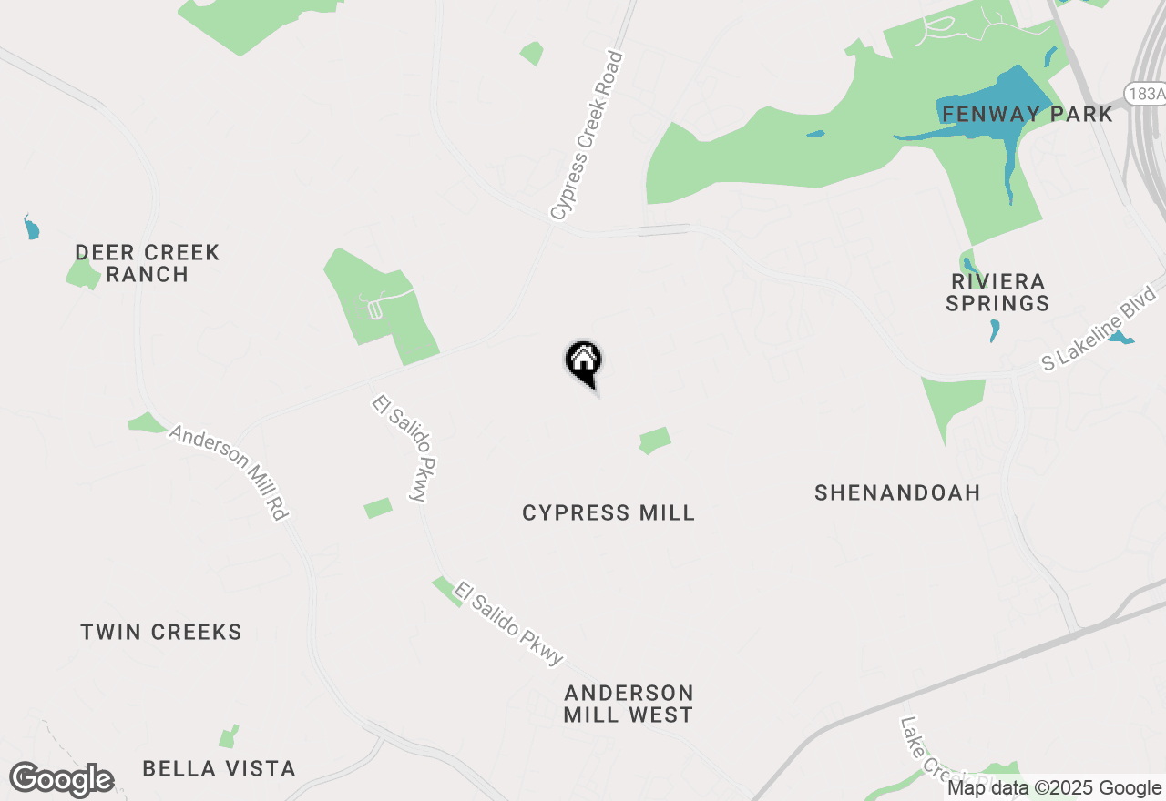 Map of 2325 Clover Ridge Dr, Cedar Park, TX 78613