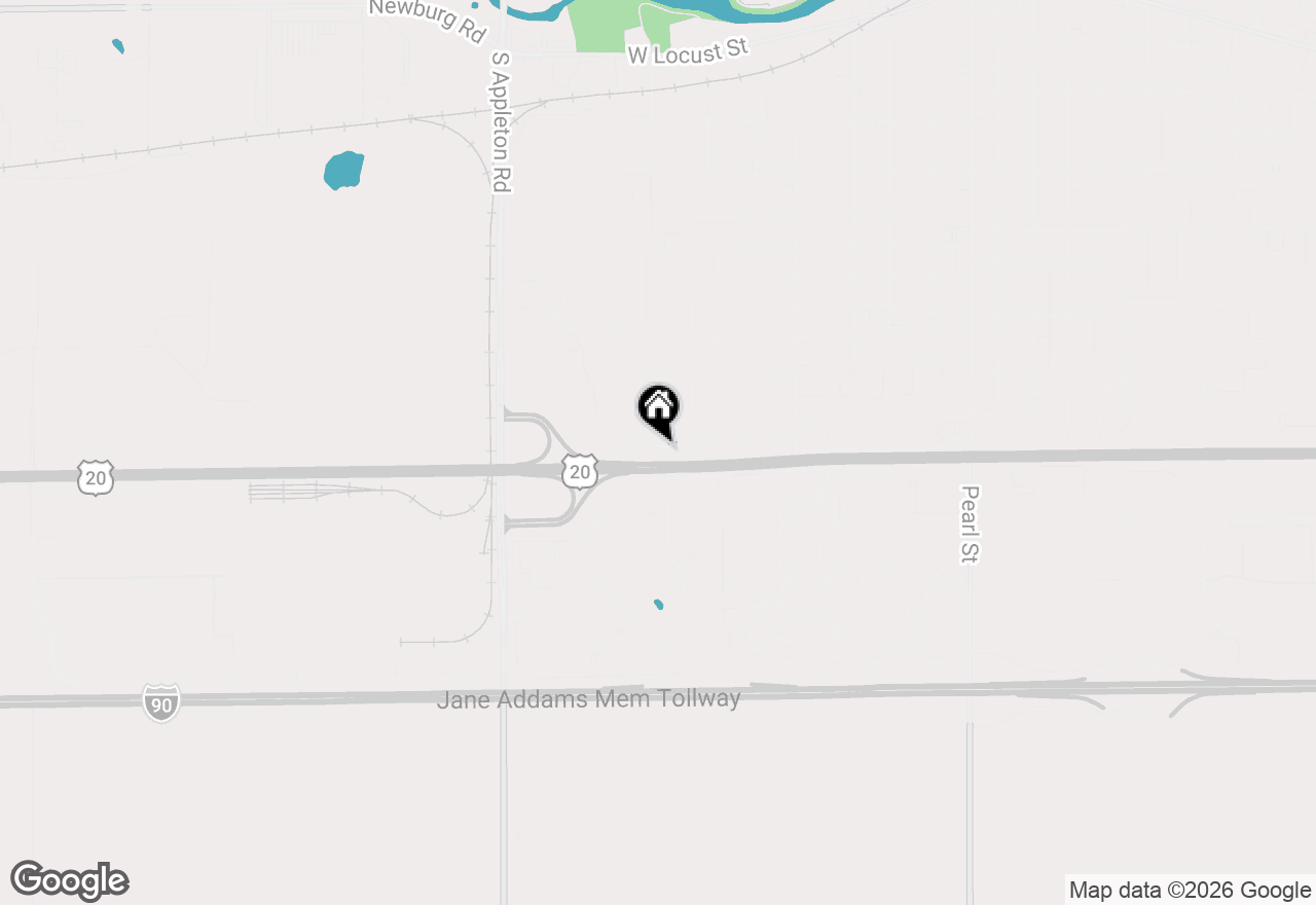 Map of 1216 W 12th Street, Belvidere, IL 61008