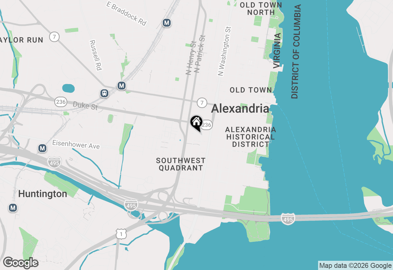 Map of 818 Wolfe Street, Alexandria, VA 22314