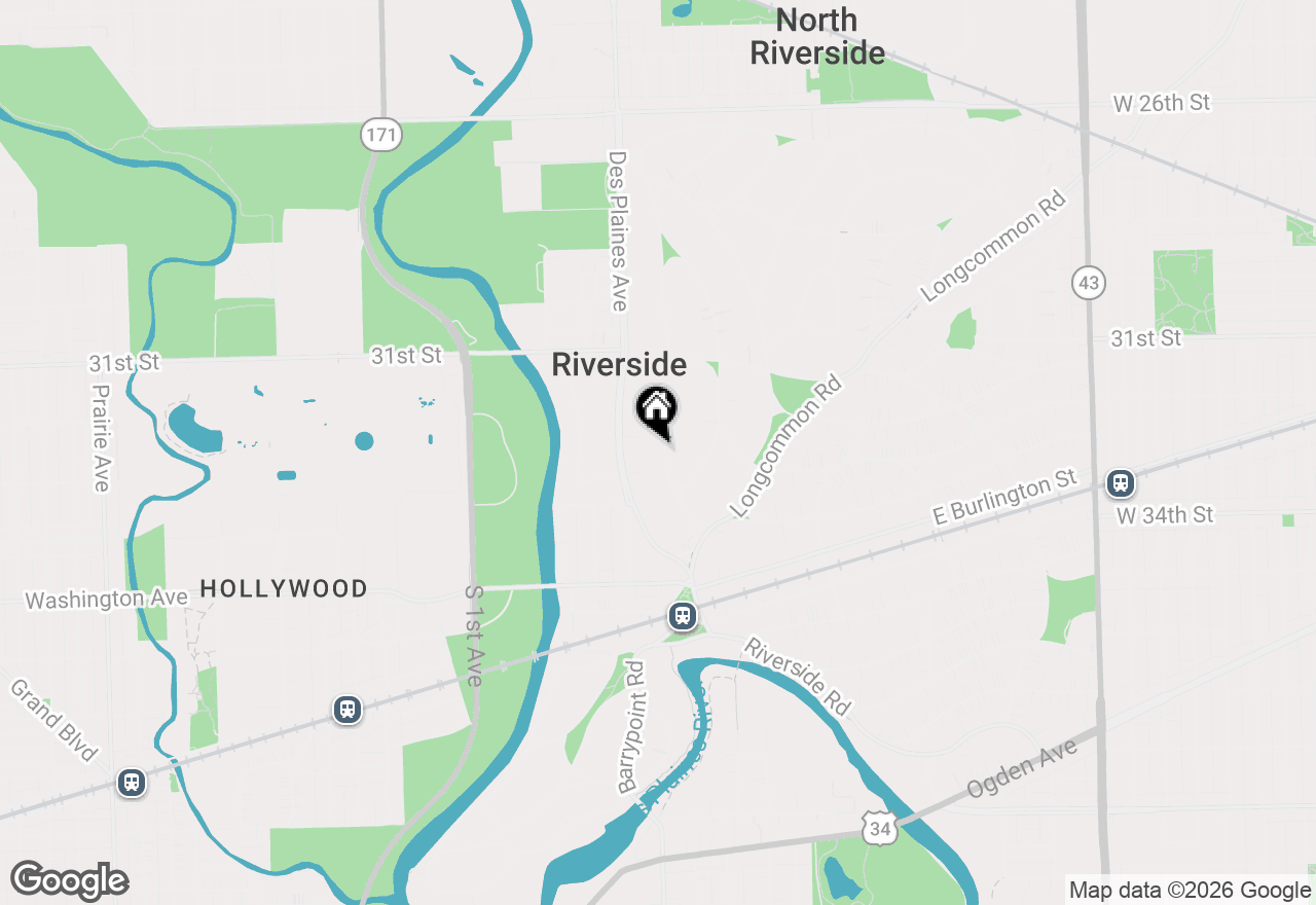 Map of 142 Akenside Road, Riverside, IL 60546