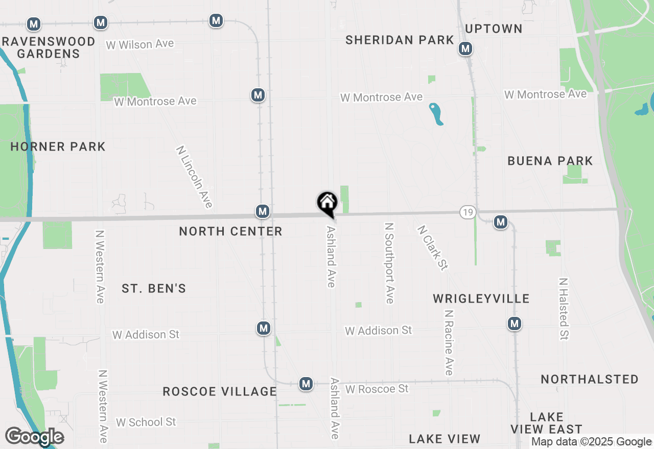 Map of 3940 N Ashland Avenue #2N, Chicago, IL 60613