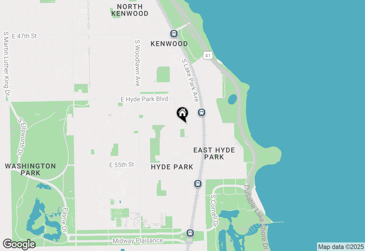 Map of 1443 E 53rd Street #3R, Chicago, IL 60615