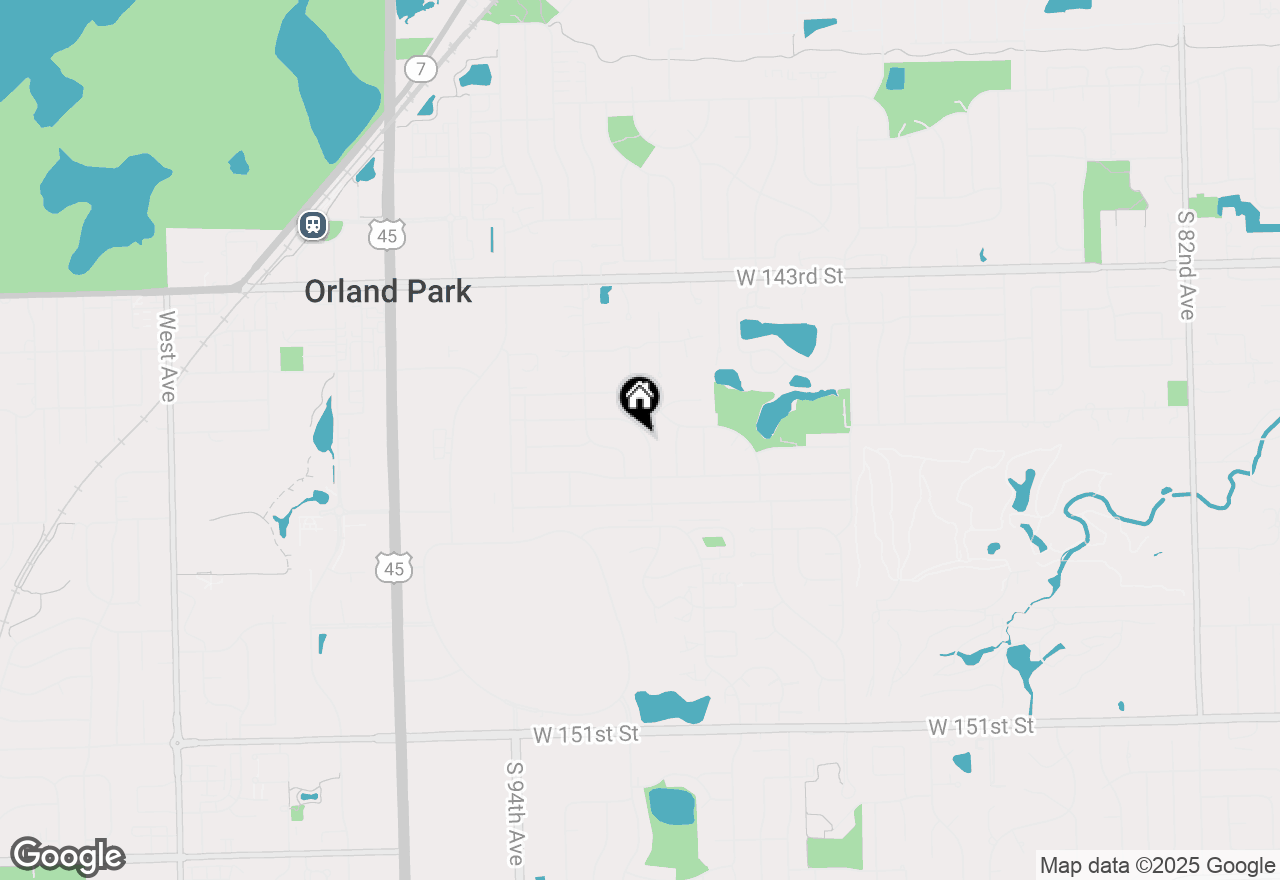 Map of 14540 Birch Street, Orland Park, IL 60462