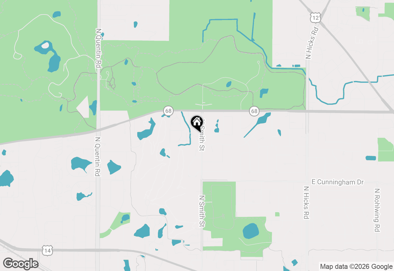 Map of 1462 N Gatewood Avenue, Palatine, IL 60067