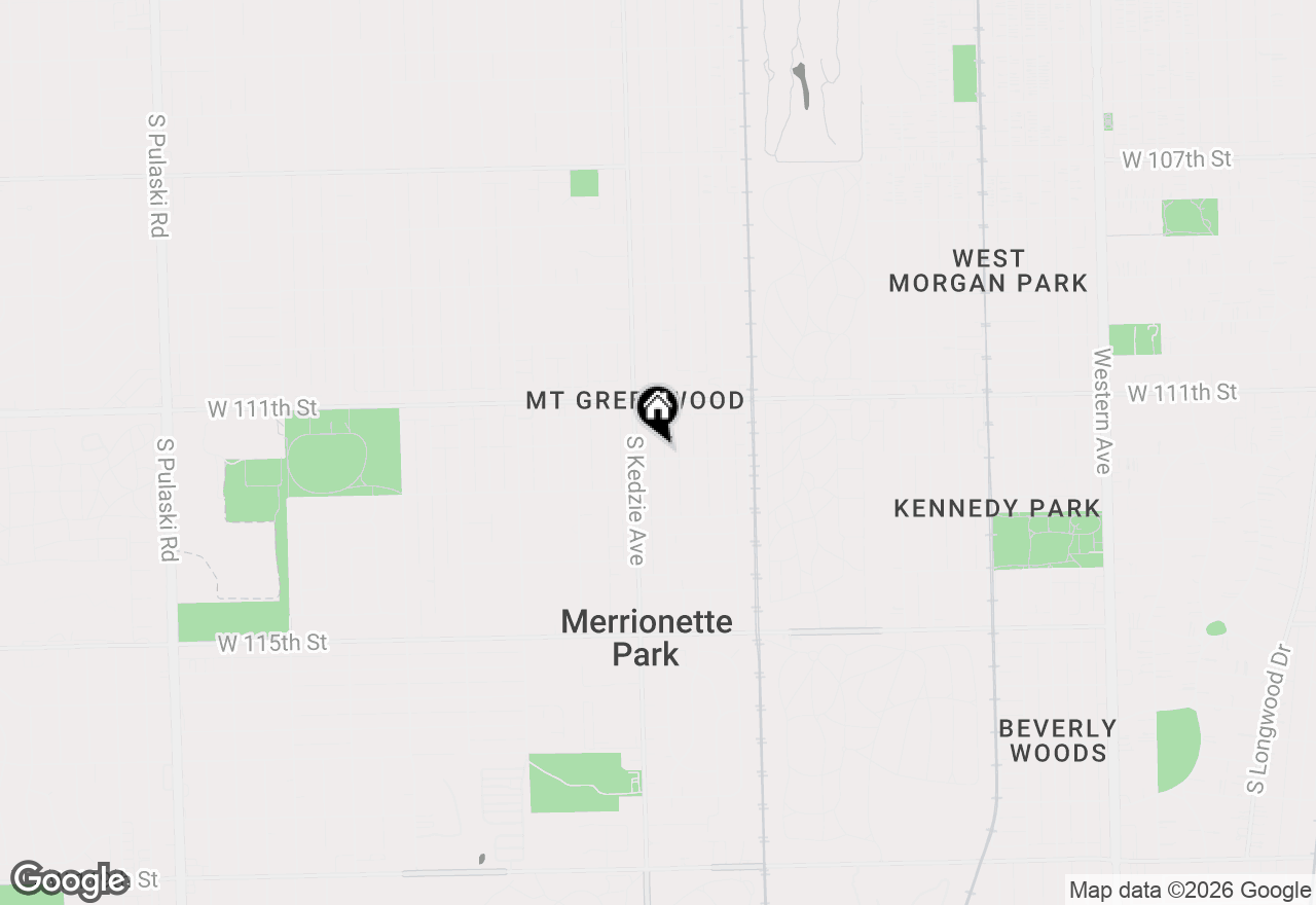 Map of 11154 S Troy Street, Chicago, IL 60655