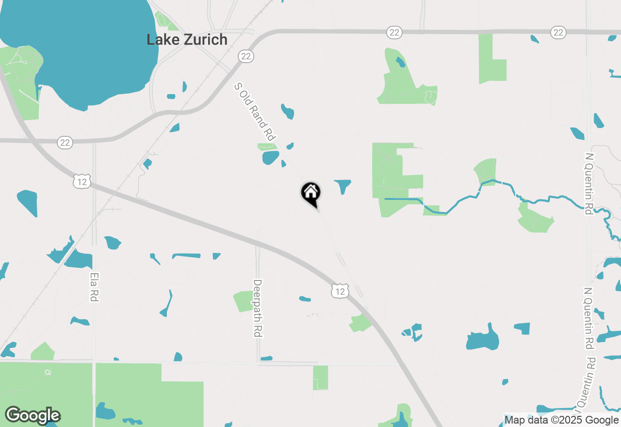 Map of 744 Edelweiss Drive, Lake Zurich, IL 60047