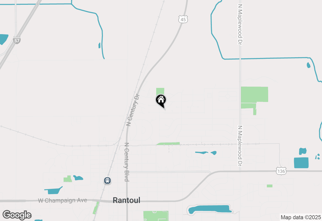 Map of 900 Oakcrest Drive, Rantoul, IL 61866